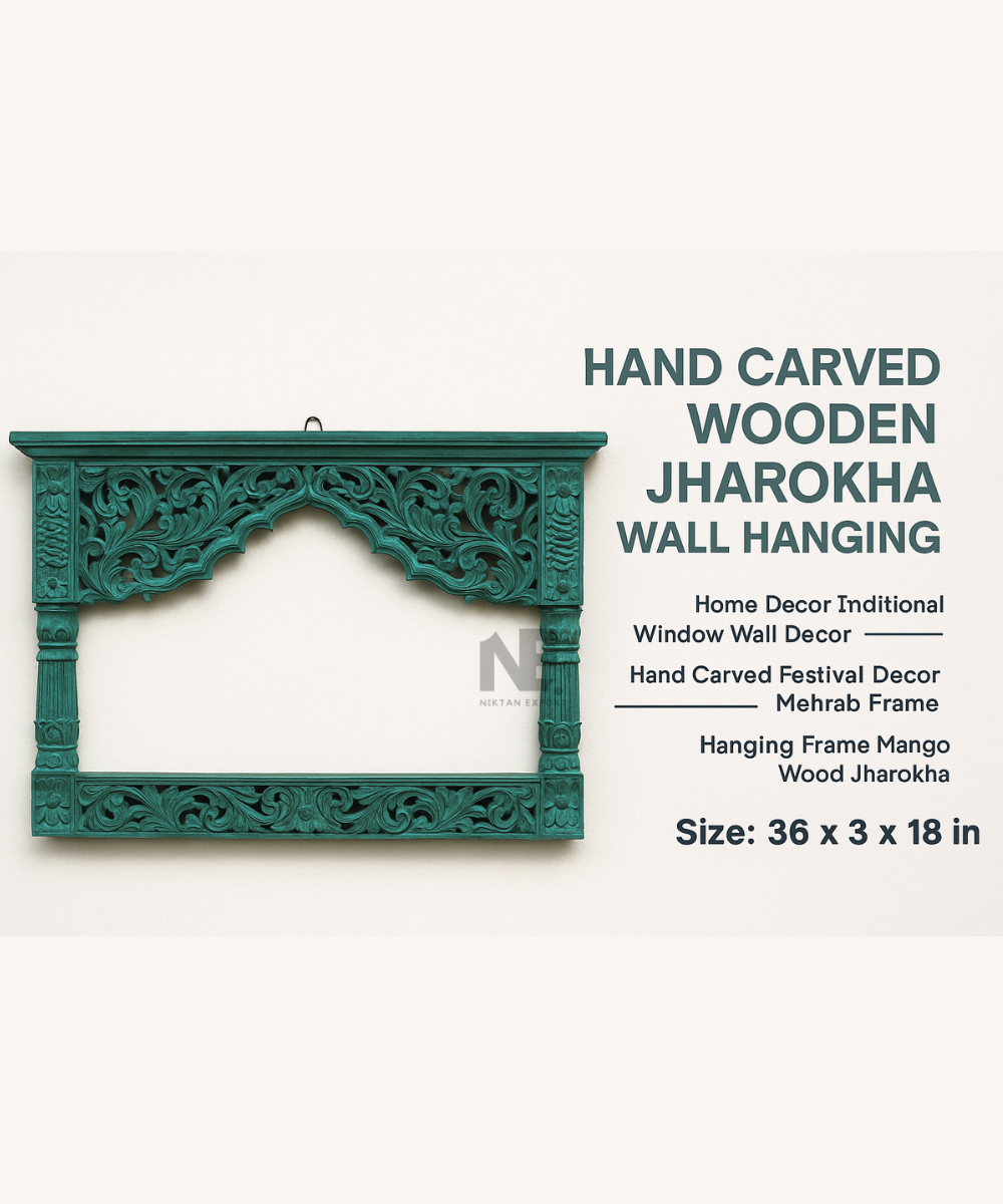Styled Wall Display with Jharokha Hanging