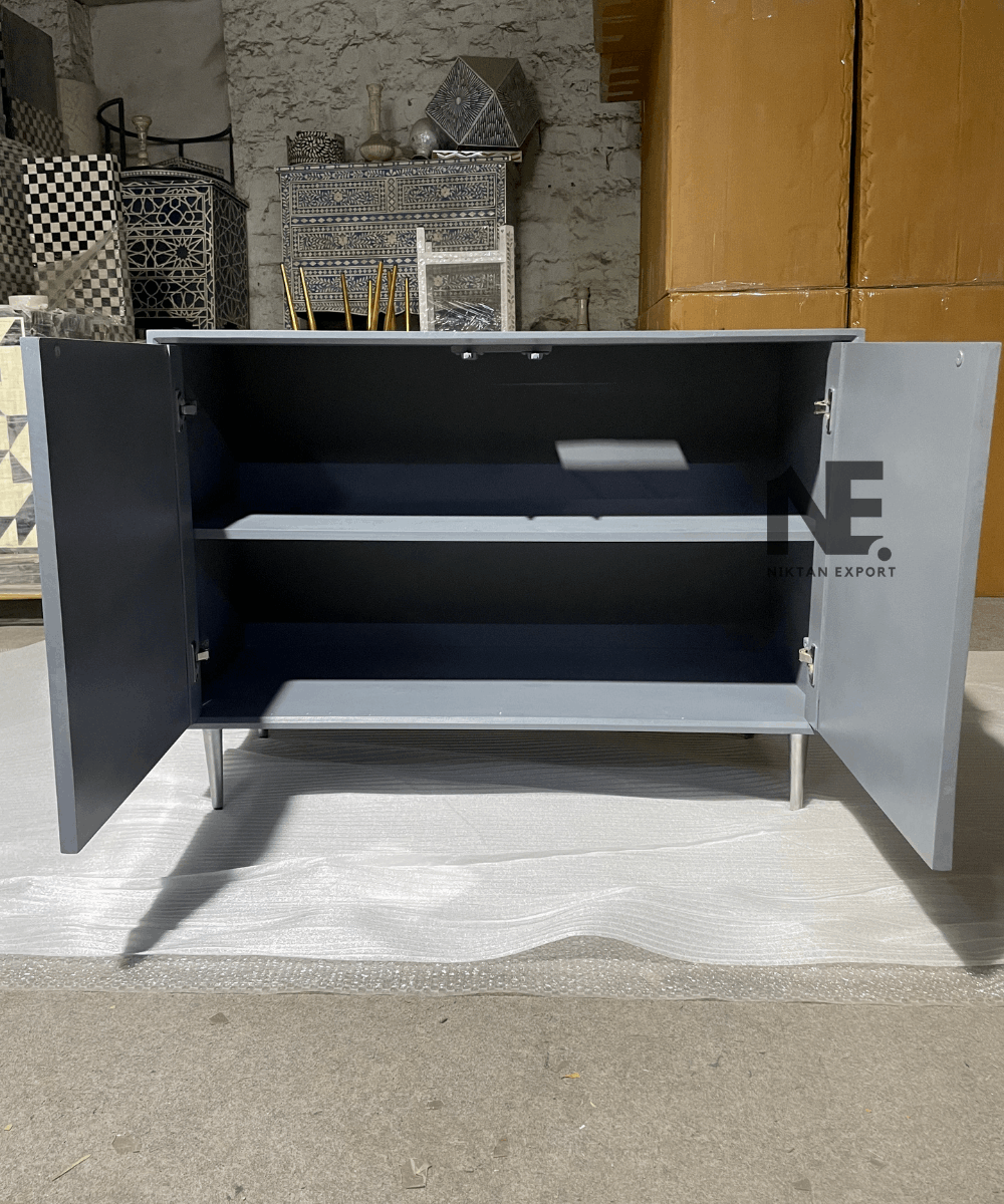 Chest styled in a modern living room setting