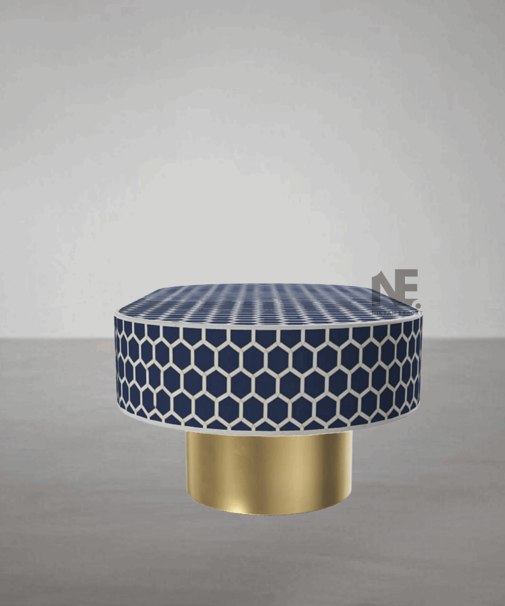 Close-up of honeycomb pattern with resin polish details