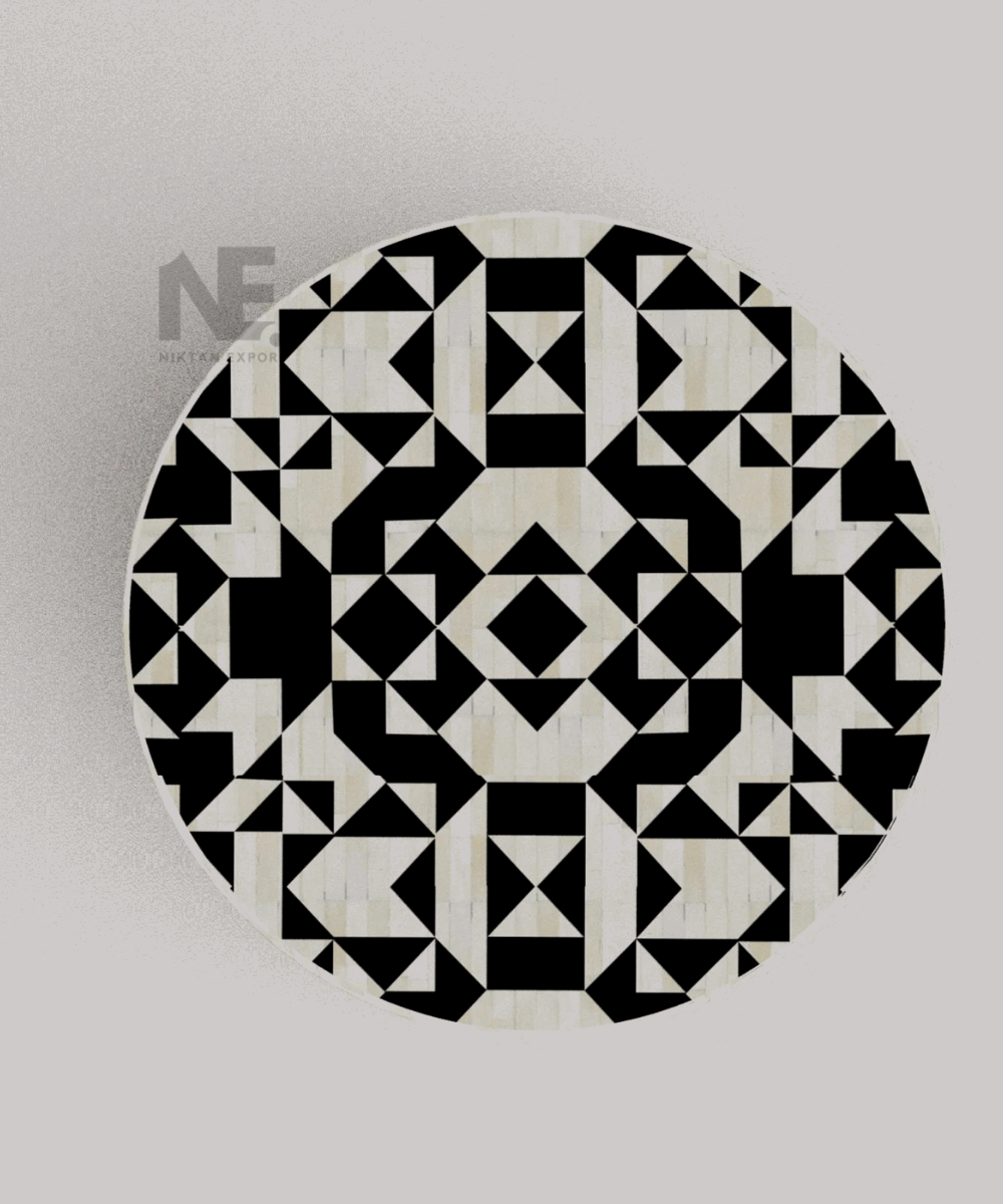 Foldable gold brass legs on black table base