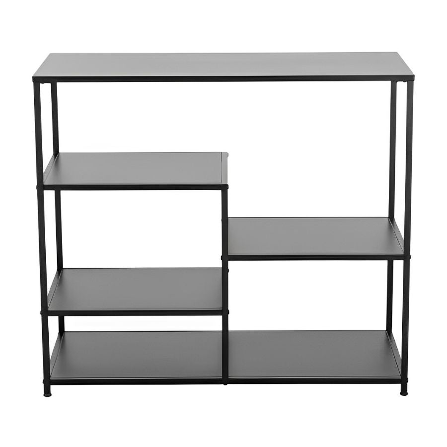 Industrial shelf Iron 90cm Black Metal Console Table - NikTan Export