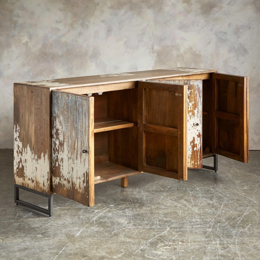 Reclaimed Distress Console Cabinet