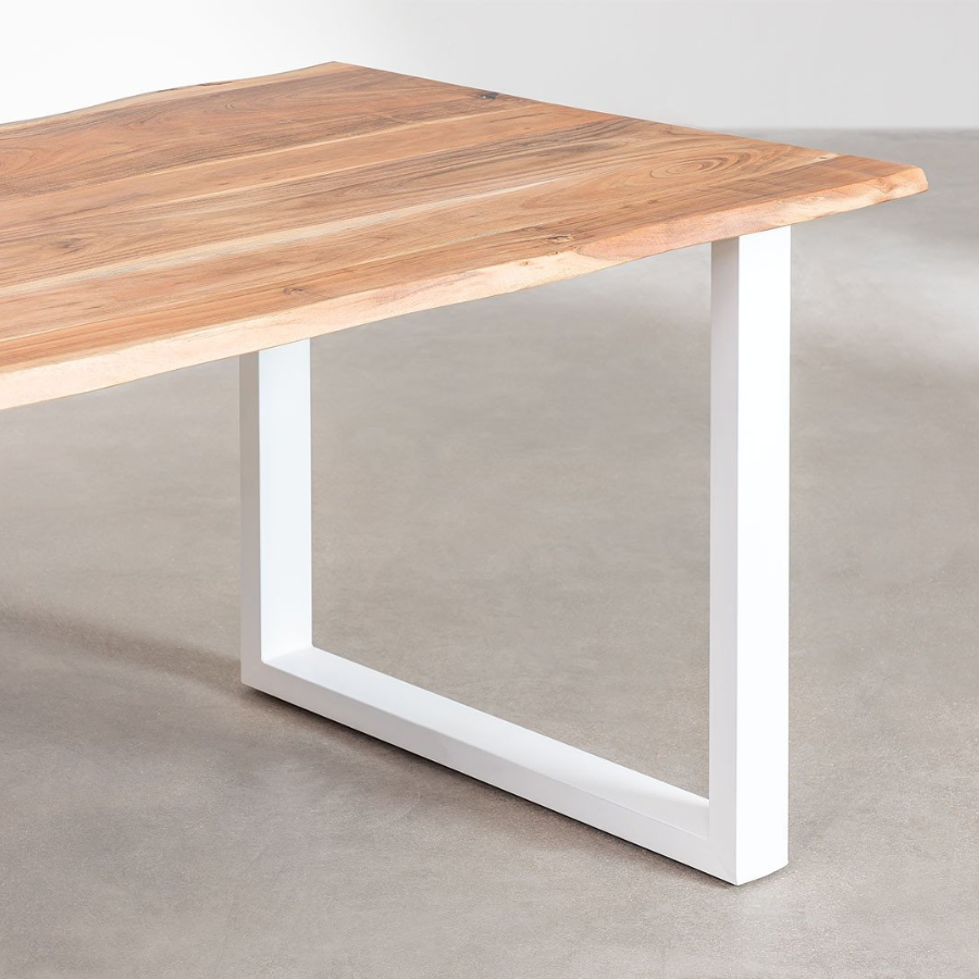 Rectangular Dining Table in Recycled Wood (210x100 cm)