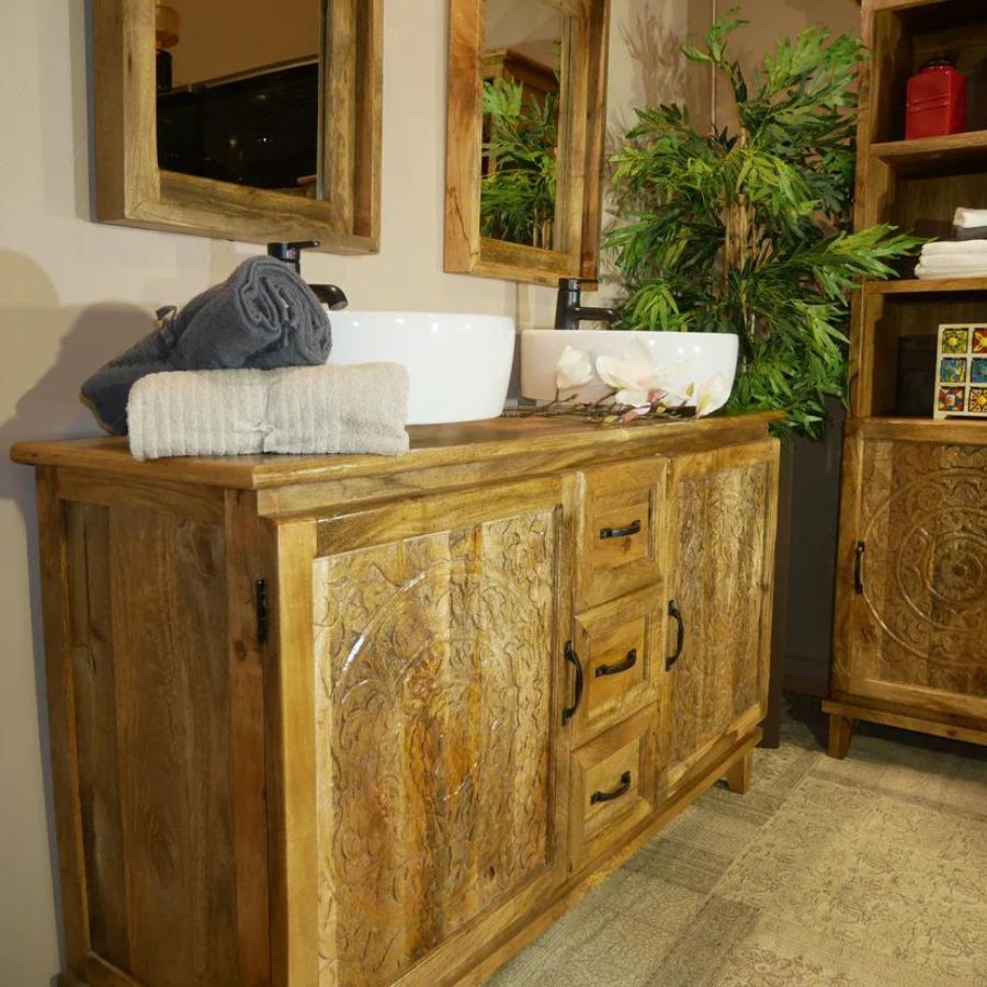 Solid wood Osin Natural Sideboard