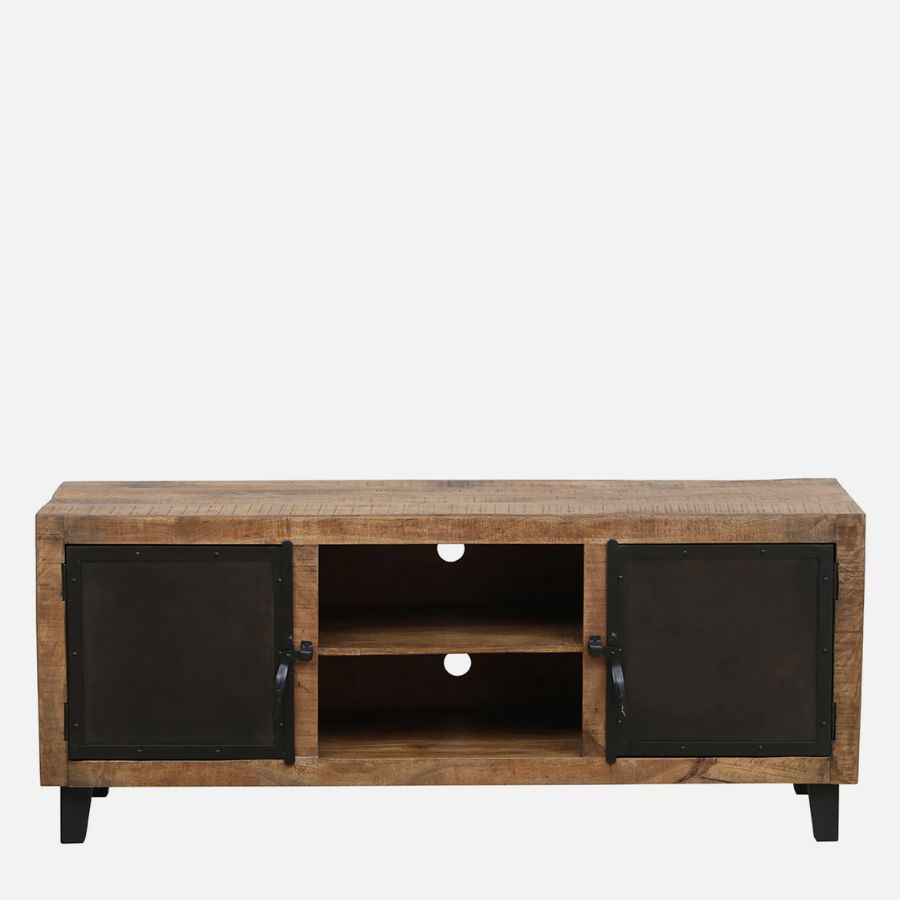 Jhalamand Solid Wood Industrial Tv Unit