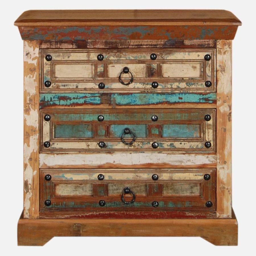 Sangariya Reclaimed Wood Chest Of Drawers In Distress Finish