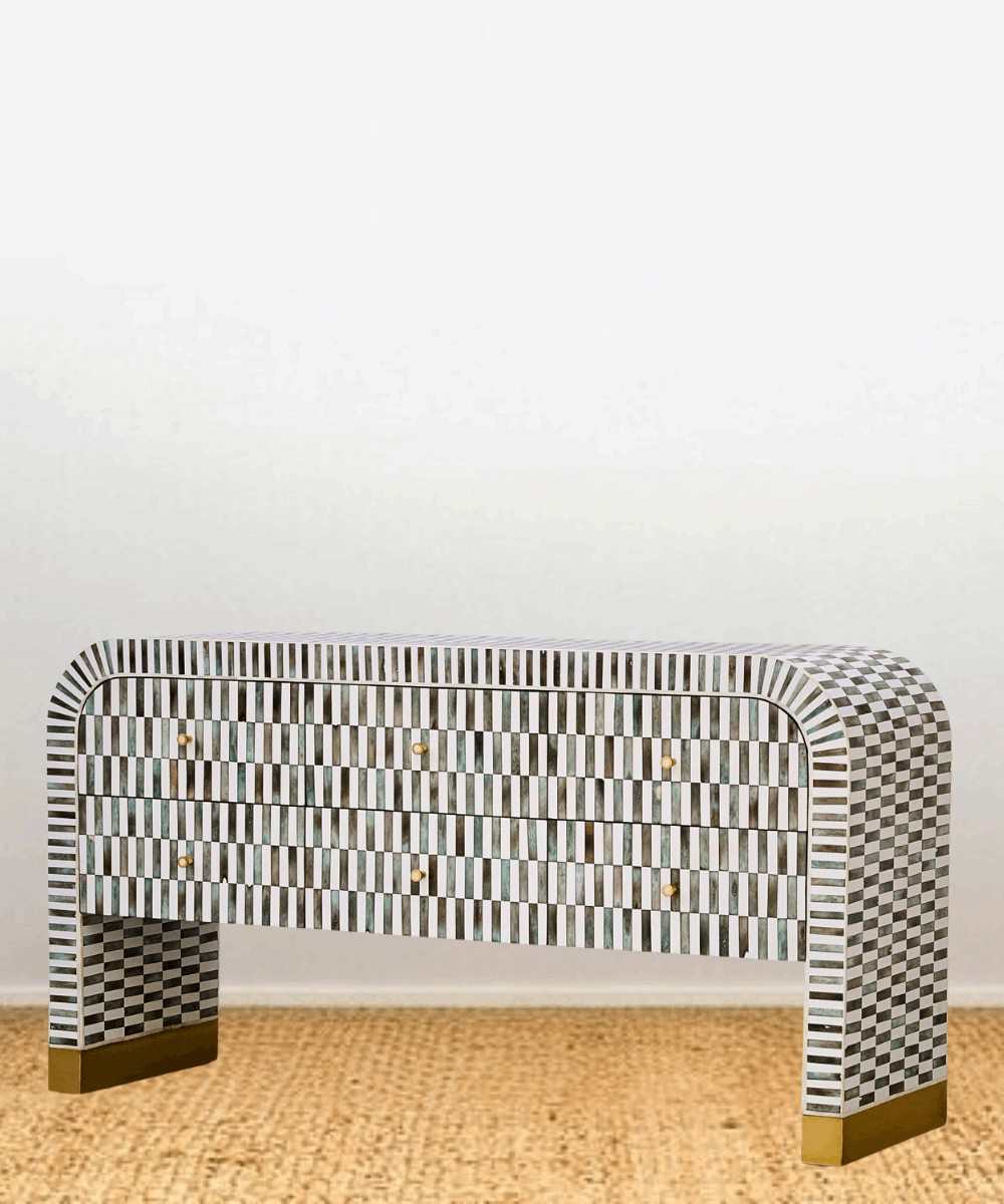 Handcrafted Detailing on Console Surface