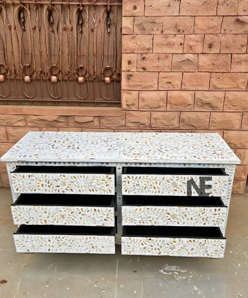 Mother of Pearl inlay storage chest