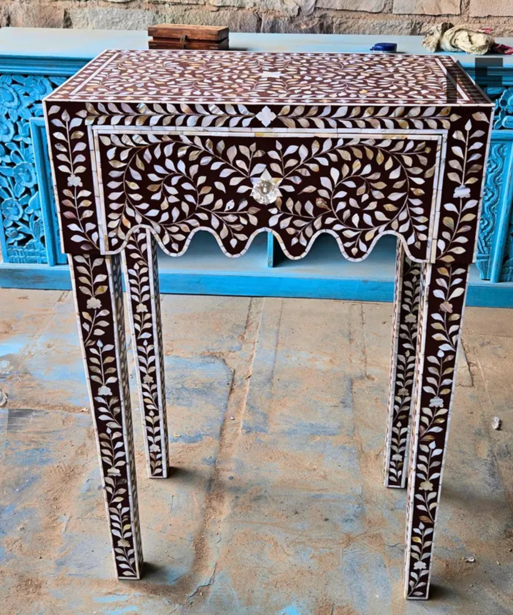 Mother of pearl nightstand handmade