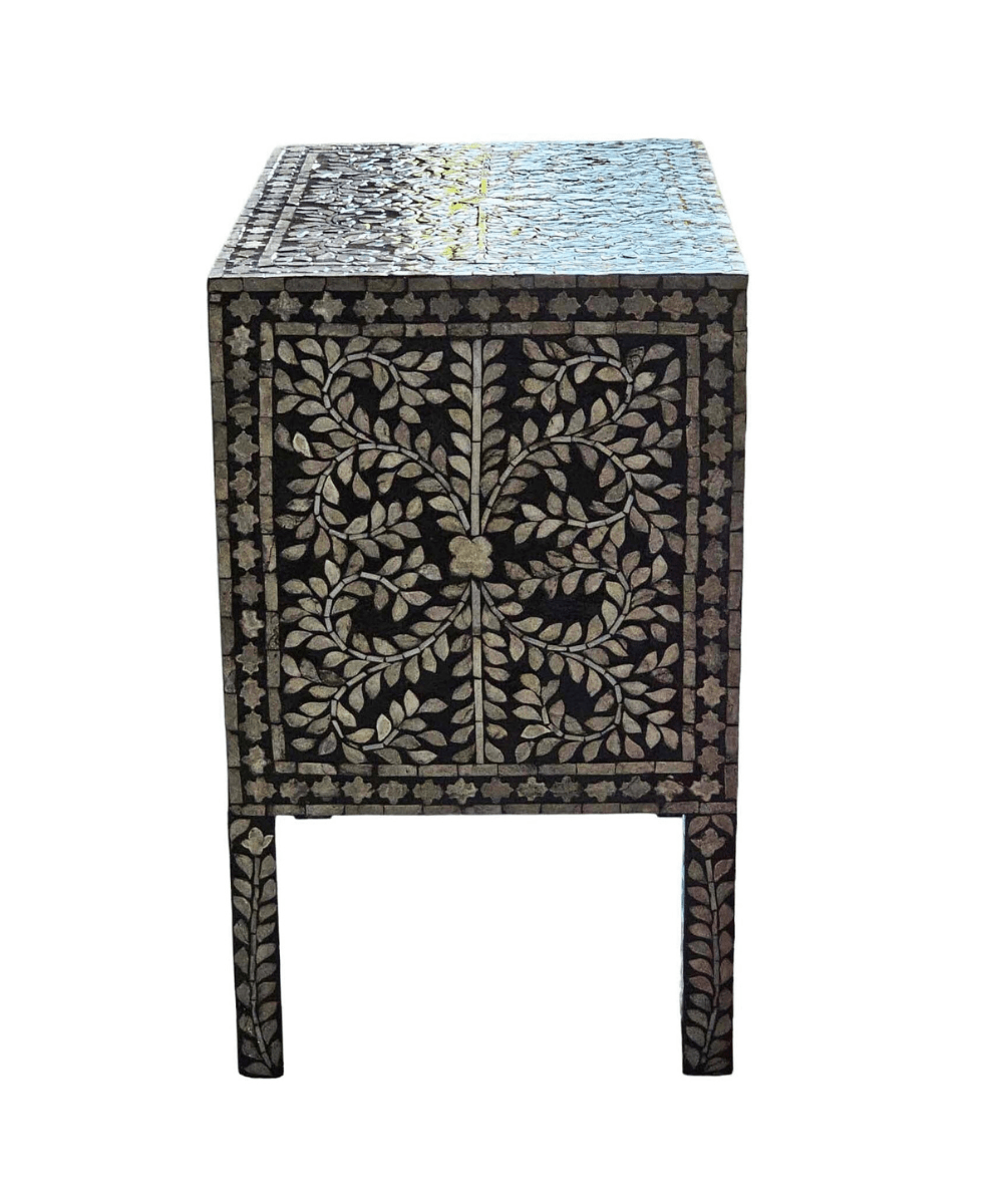 Niktan Export Mother of Pearl Bedside Table, Night Stand - NikTan Export