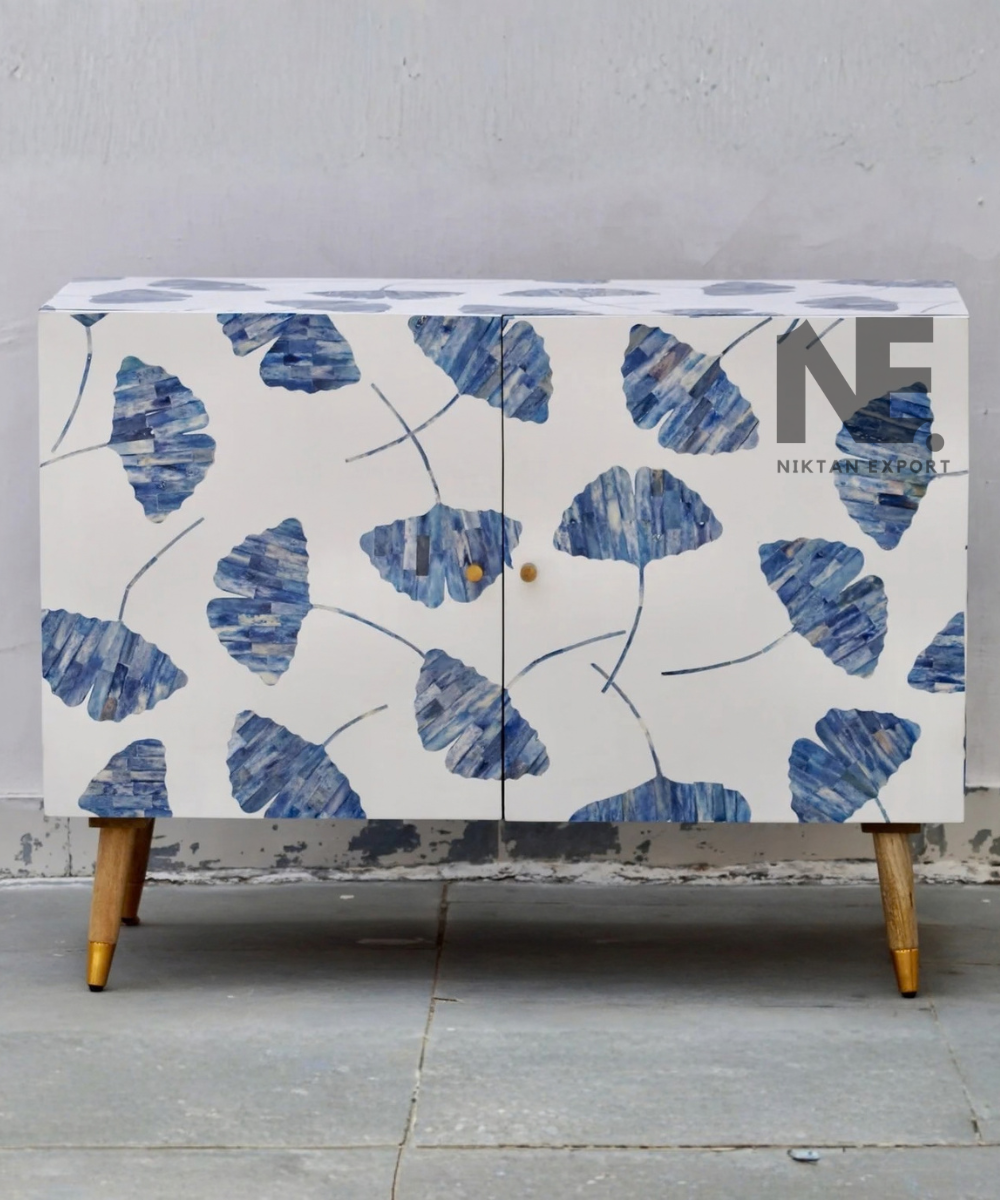 Two-door bone inlay sideboard furniture