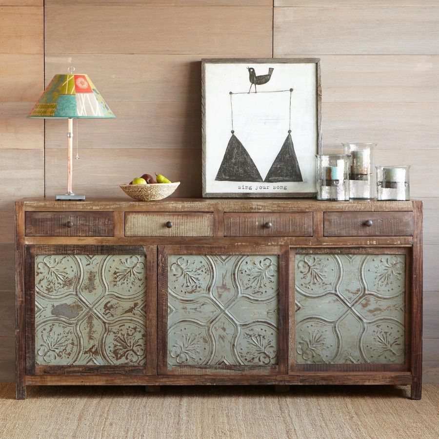 Sangariya Hand Carving Wood Large Sideboard