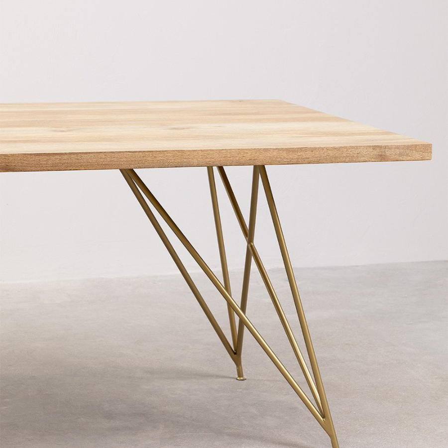 Solidwood Wooden Dining Table (180x100 cm)