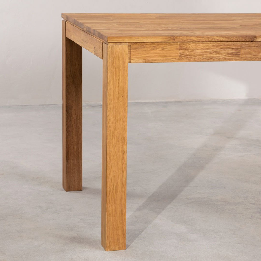 Rectangular Solidwood Oak Dining Table (140x80 cm)