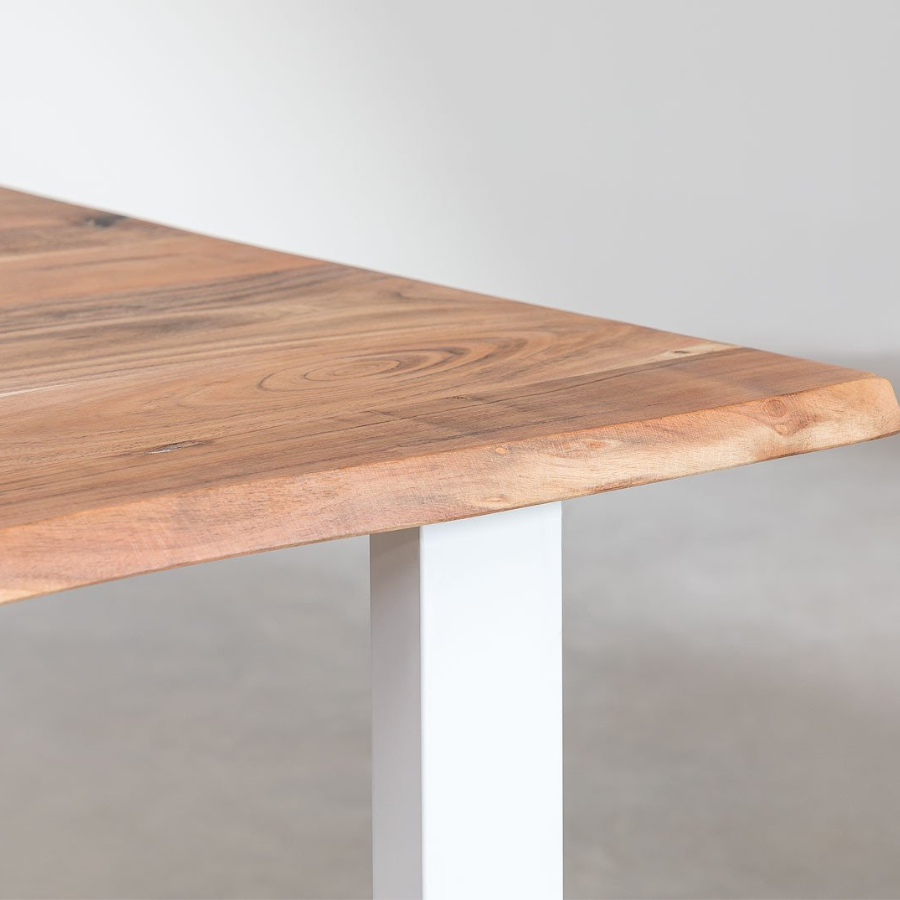 Rectangular Dining Table in Recycled Wood (210x100 cm)