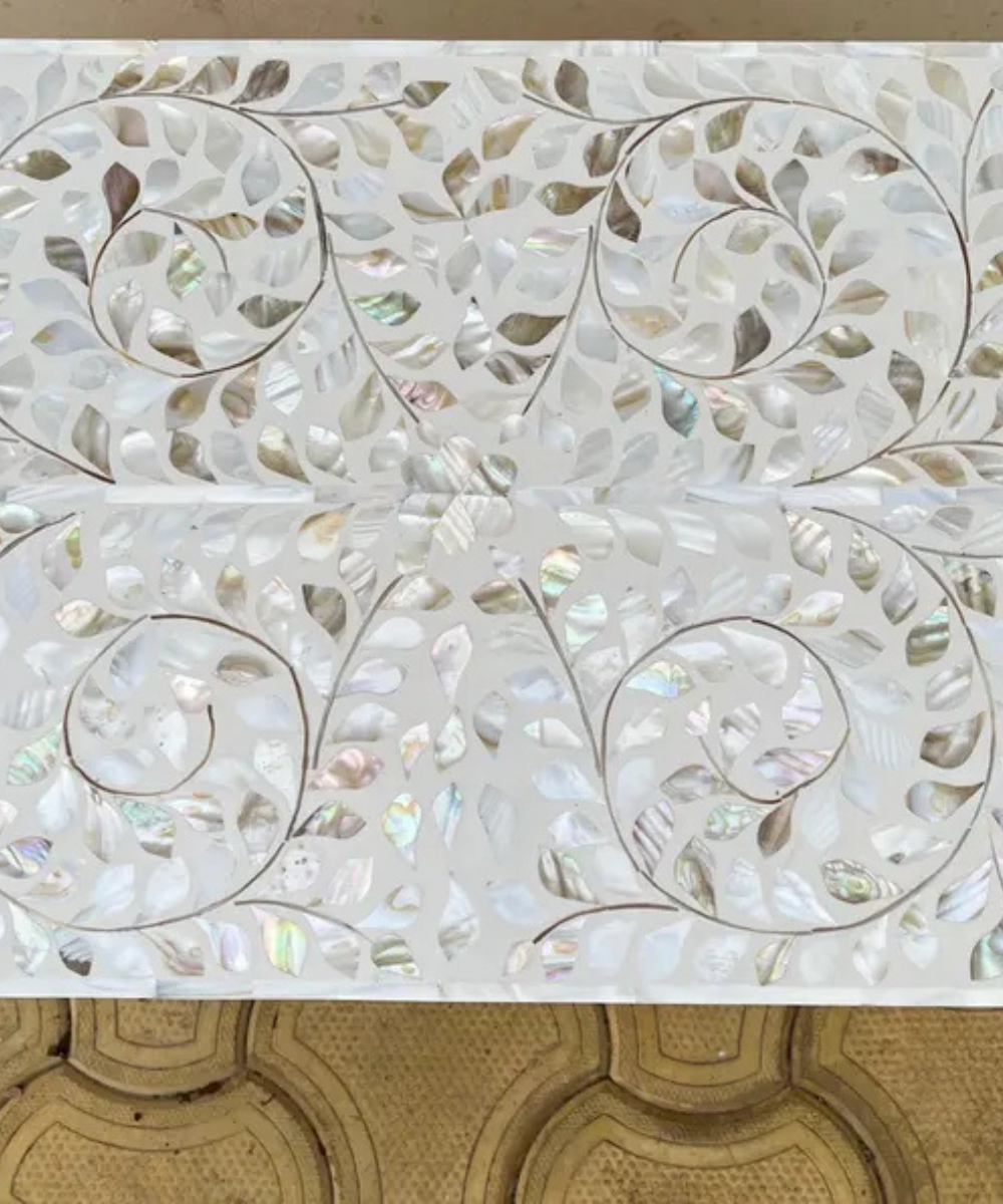 Decorative mother of pearl bedroom furniture