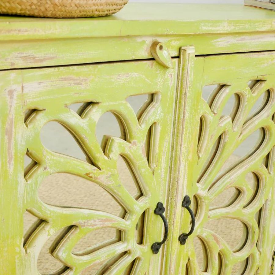 Jaali Design Mirror Sideboard - NikTan Export