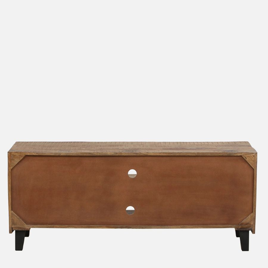 Jhalamand Solid Wood Industrial Tv Unit