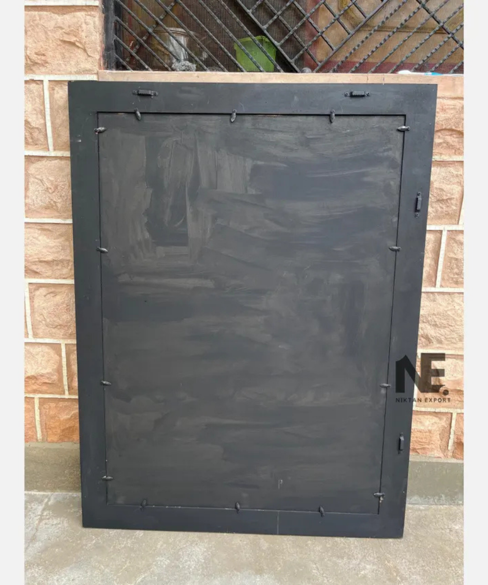 Black shell inlay wall mirror handmade