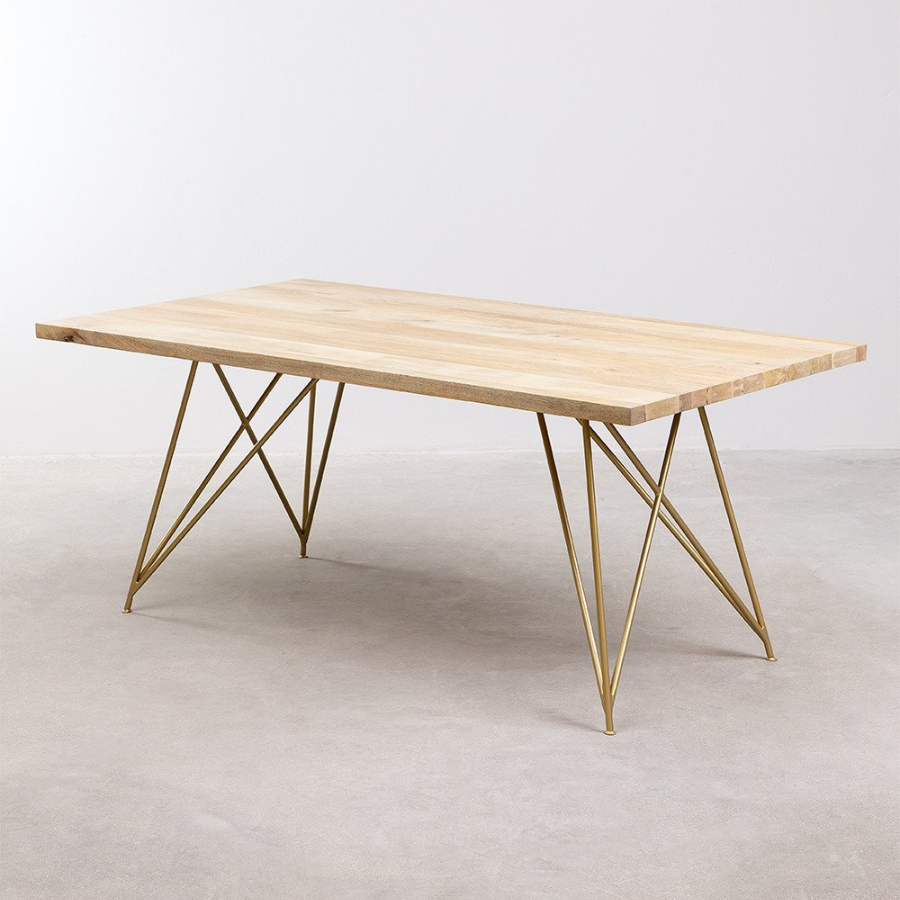 Solidwood Wooden Dining Table (180x100 cm)