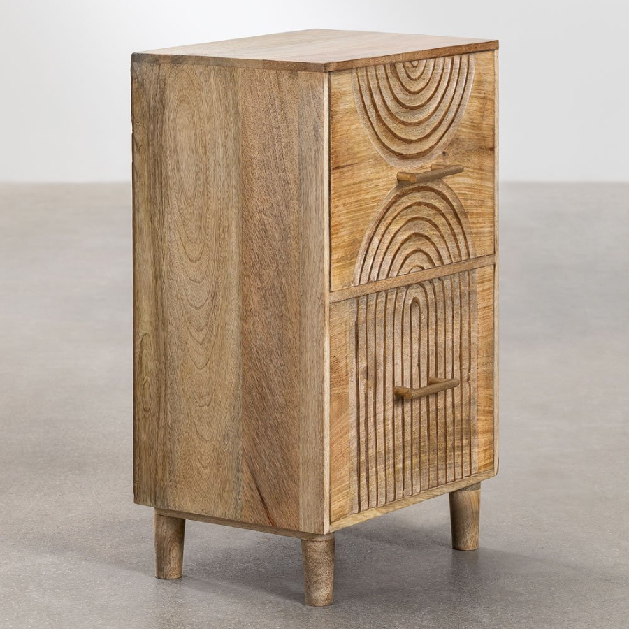 Handcarving Boho Design Bedside Table - NikTan Export