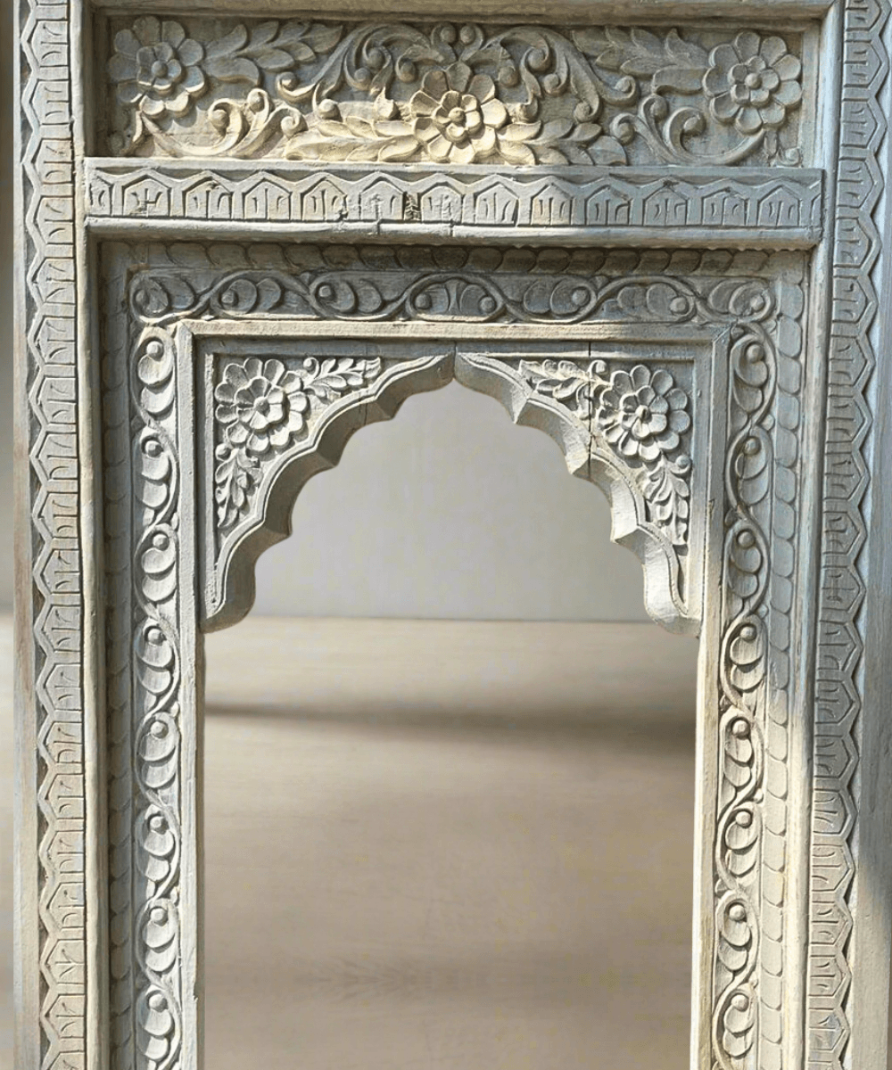 Niktan Export Elegant Handcrafted Mirror with Unique Carved Work - NikTan Export