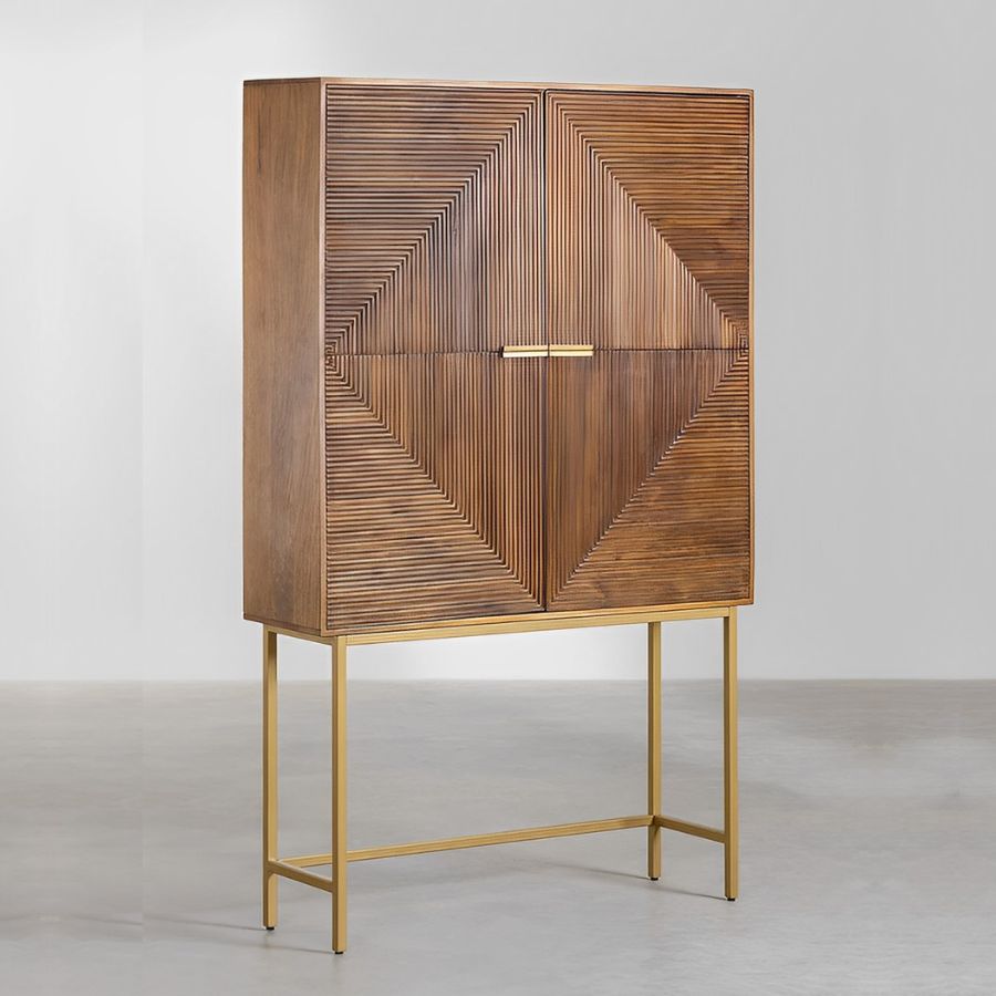 Solid Wood Bar Cabinet