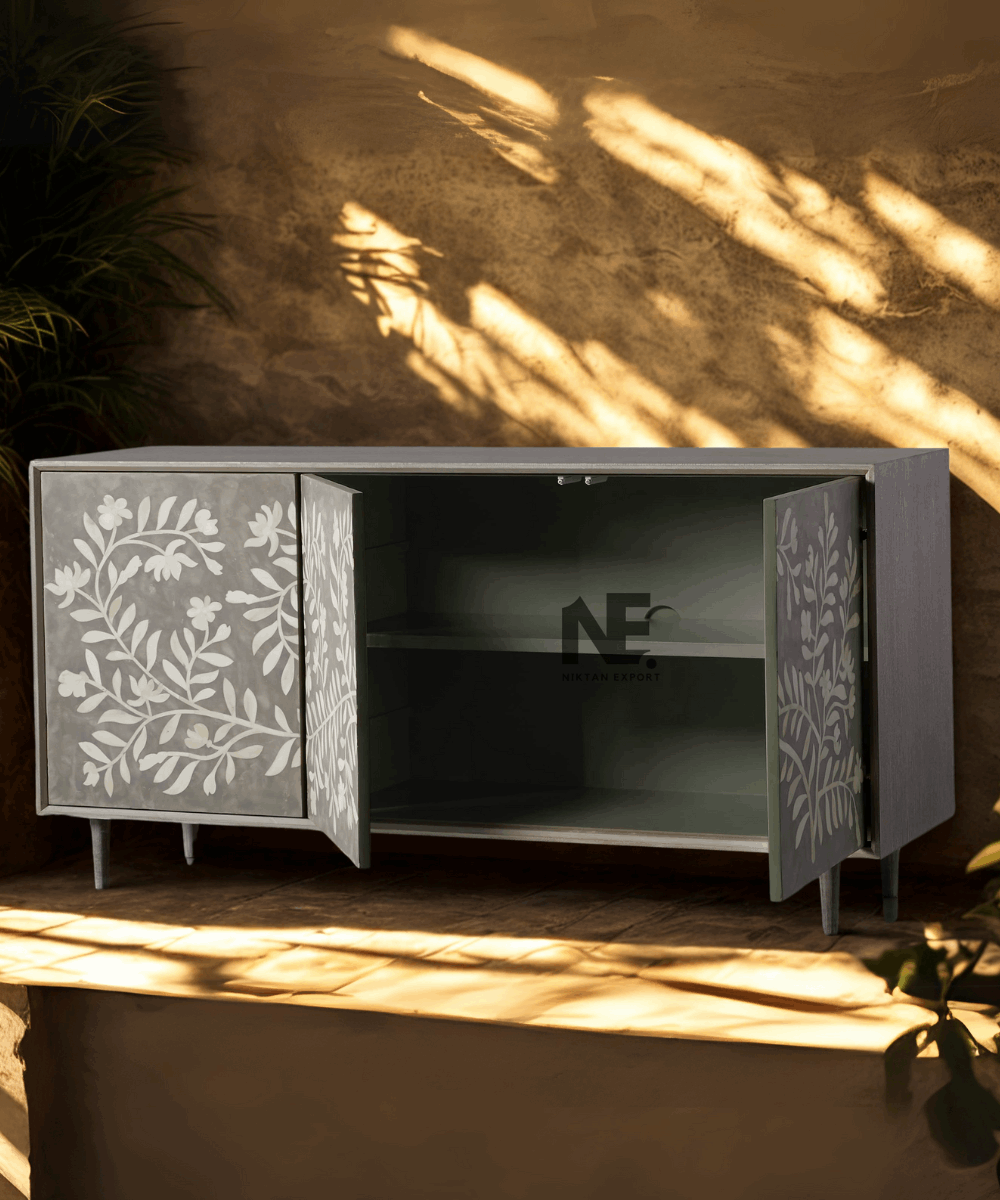 Side angle highlighting craftsmanship and texture