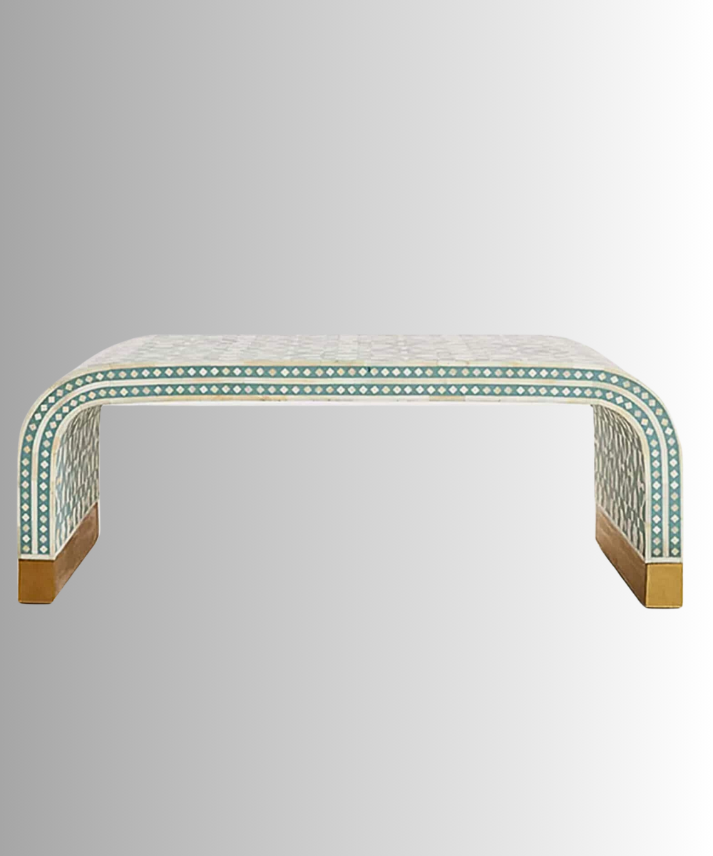 Coffee Table Styled in Bright Living Room