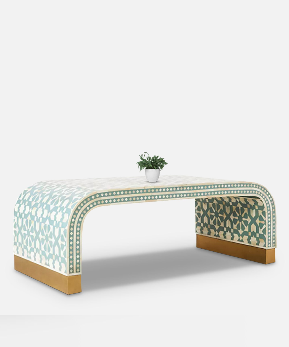 Smooth Edge Design with Inlay Accents
