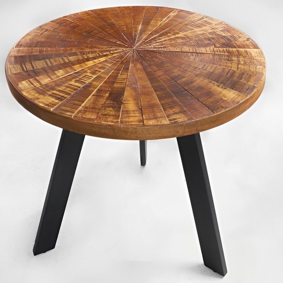 Industrial Round Dining Table 80cm Mosaic Handmade - NikTan Export