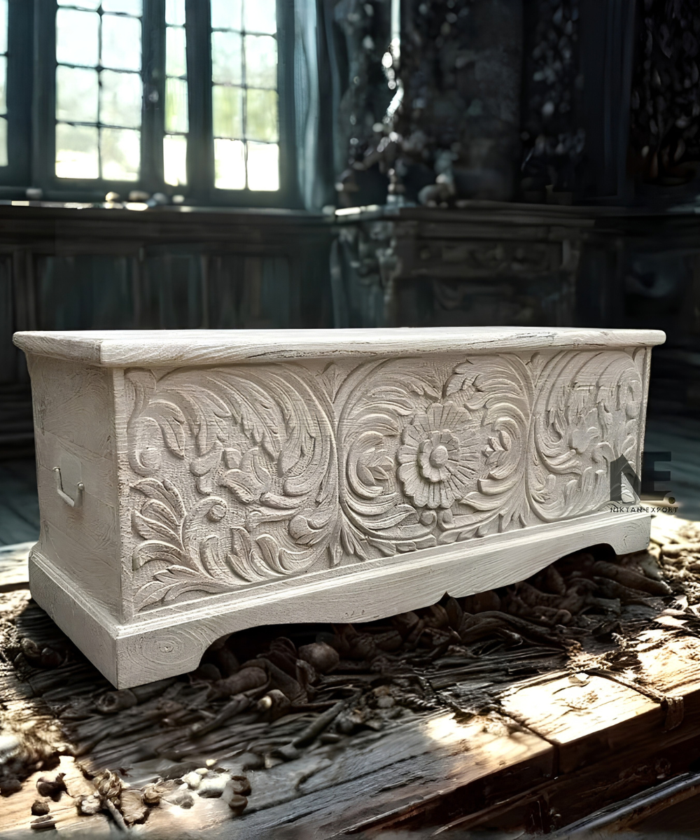 Handcrafted wooden bench and table combination