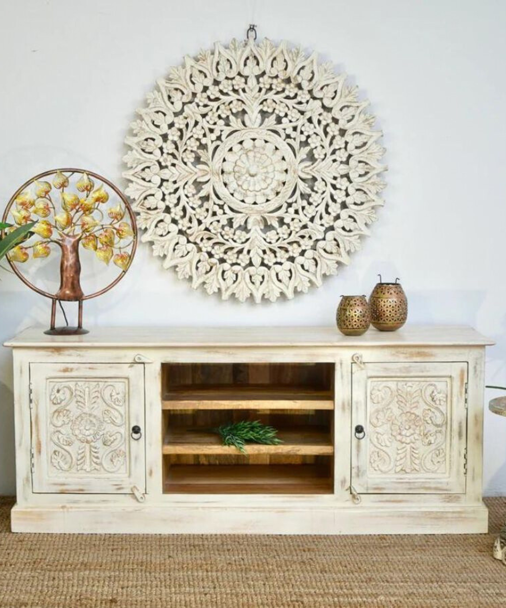 Mango Wood TV Unit