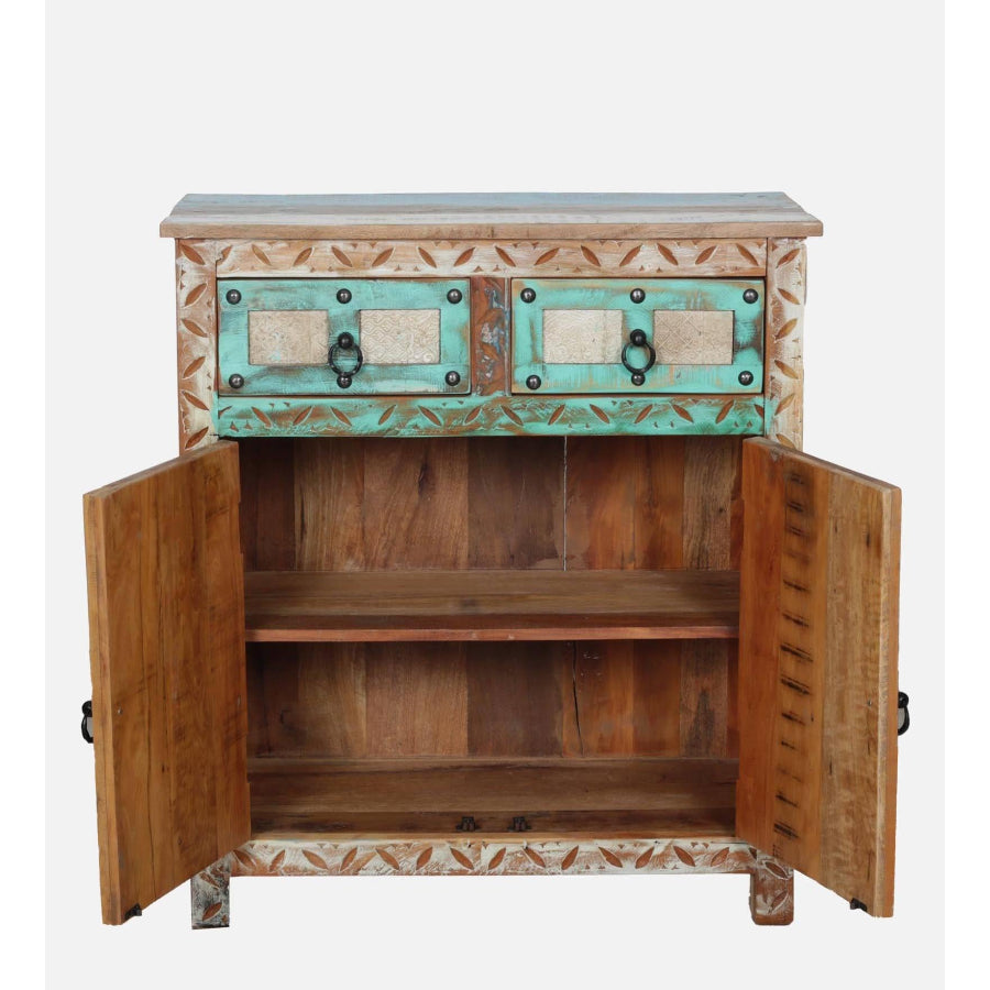 Sangariya Reclaimed Wood Cabinet In Distress Finish