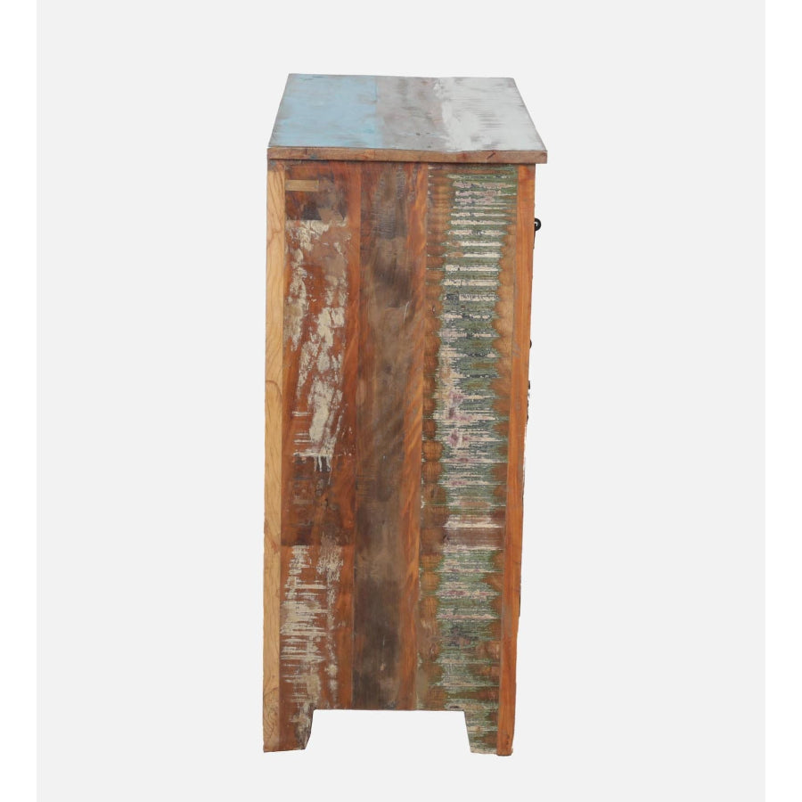 Sangariya Reclaimed Wood Cabinet In Distress Finish