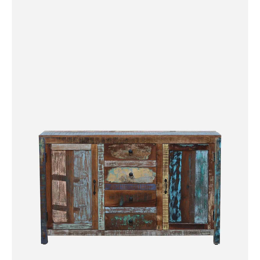 Sangariya Recycle Wood Sideboard In Distress Finish