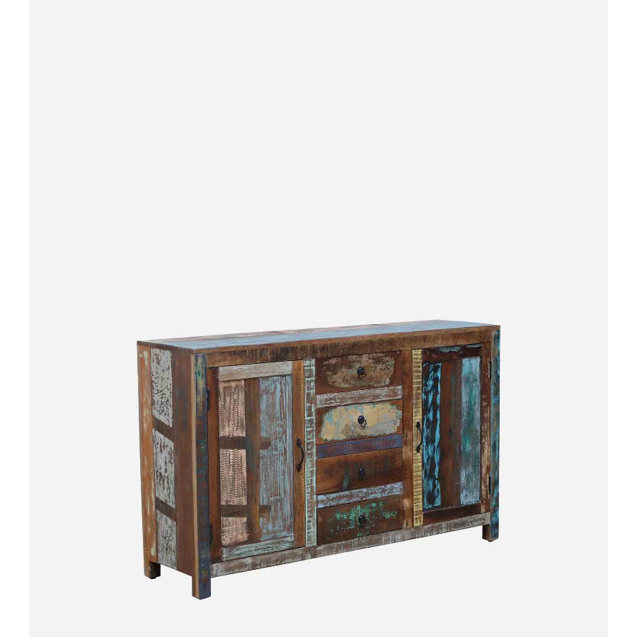 Sangariya Recycle Wood Sideboard In Distress Finish