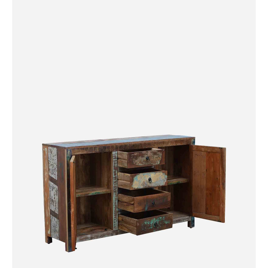 Sangariya Recycle Wood Sideboard In Distress Finish