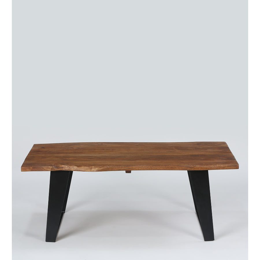 Jhalamand Live Edge Coffee Table in Natural Finish - NikTan Export