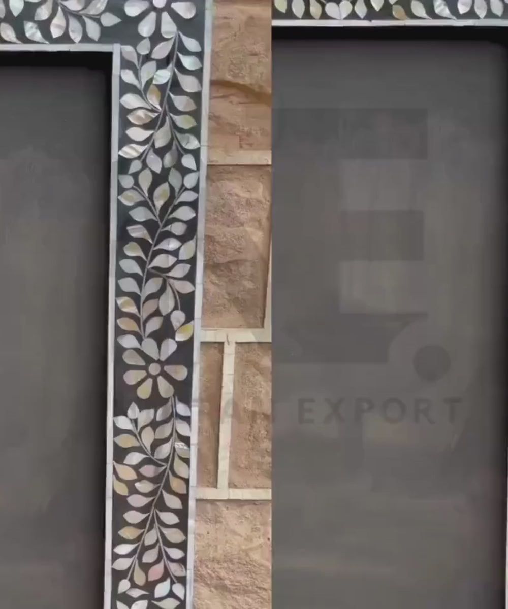 Handcrafted mother of pearl frame mirror