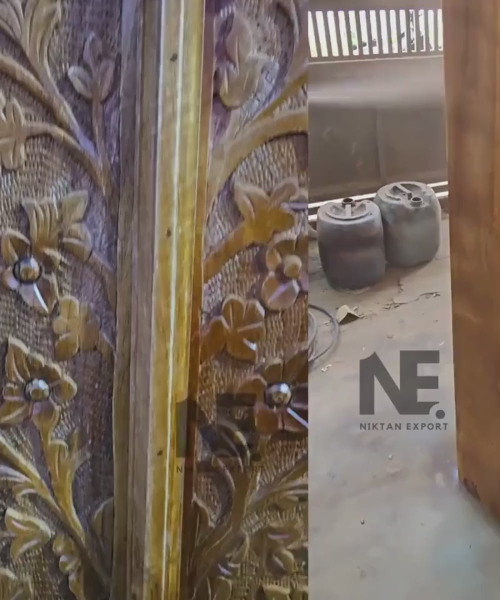 solid wood Tree of Life storage cabinet