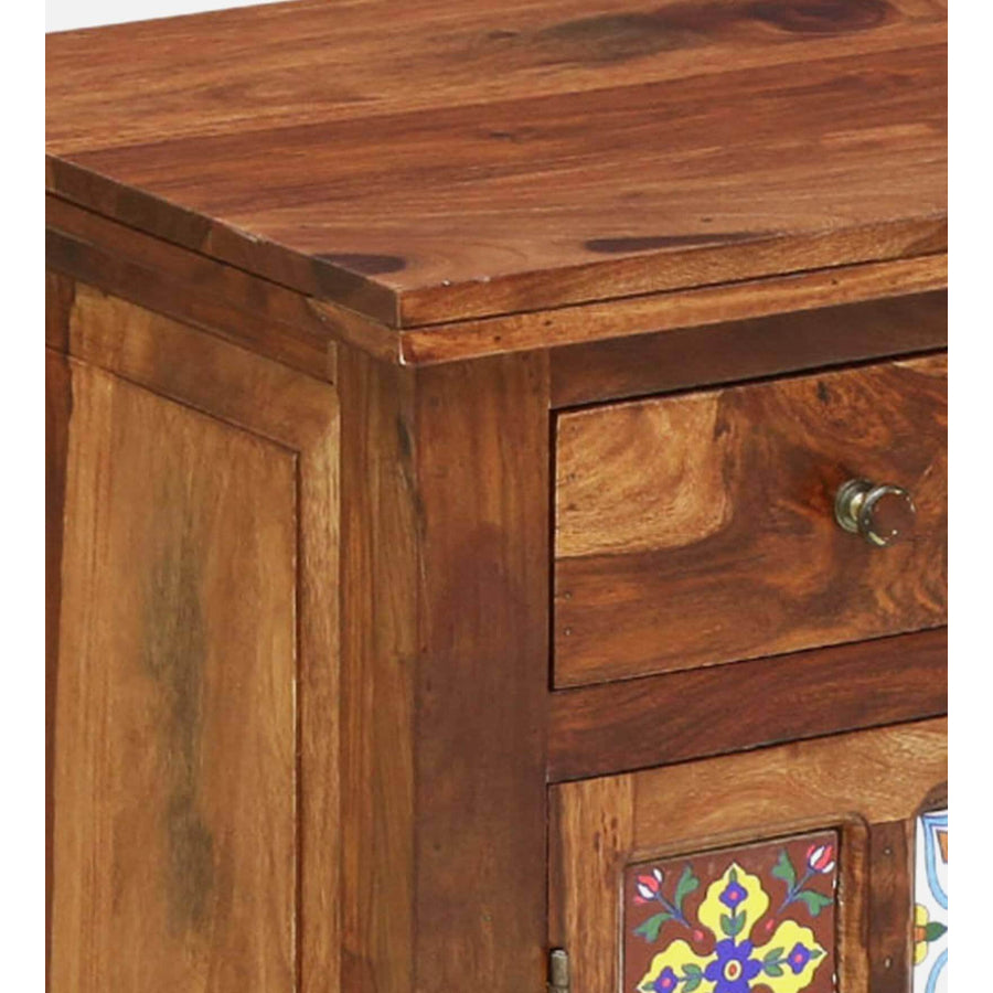 Jodhpur Sheesham Wood Sideboard In Rustic Teak