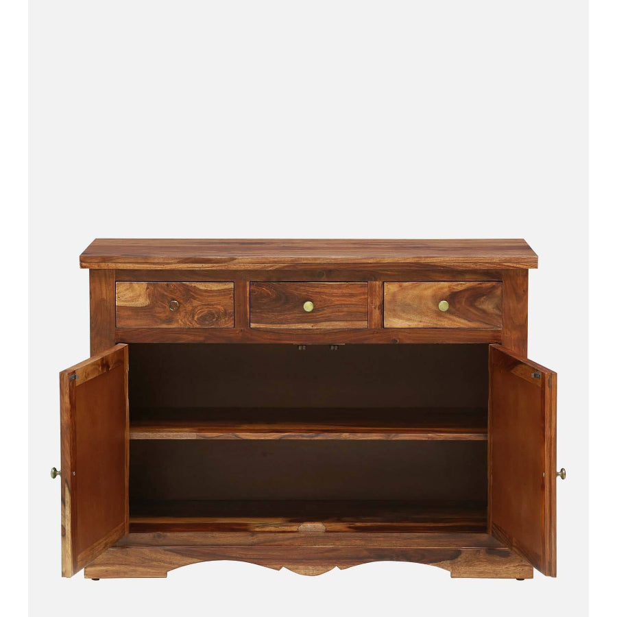 Jodhpur Sheesham Wood Sideboard In Rustic Teak