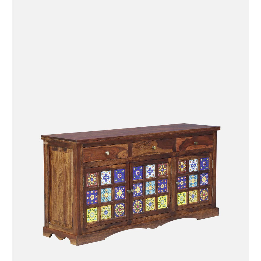 Jodhpur Sheesham Wood Sideboard In Provincial Teak Finish