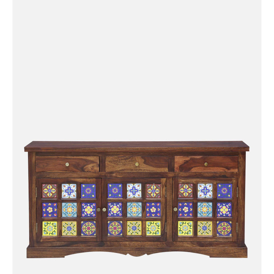 Jodhpur Sheesham Wood Sideboard In Provincial Teak Finish