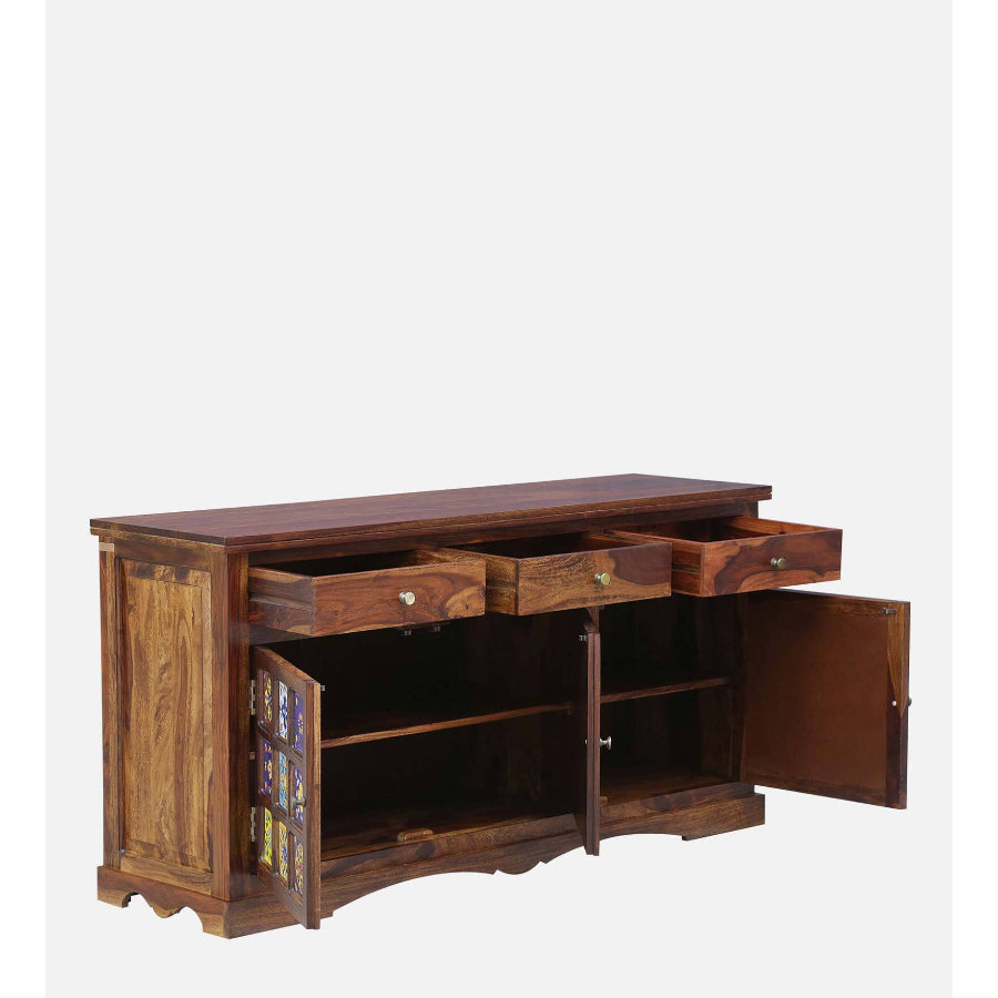 Jodhpur Sheesham Wood Sideboard In Provincial Teak Finish